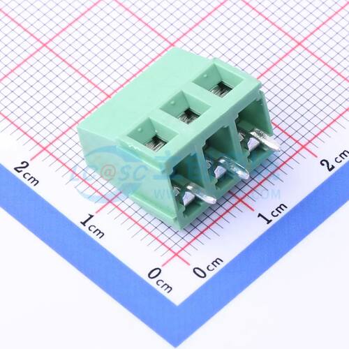 DB128V-5.08-3P-GN-S螺钉式接线端子5.08mm 1x3P直插绿色
