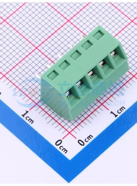 MX127S-3.5-05P-GN01-Cu-Y-A螺钉式接线端子3.5mm 1x5P直插绿色