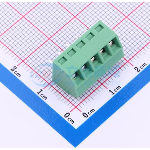 MX127S-3.5-05P-GN01-Cu-Y-A螺钉式接线端子3.5mm 1x5P直插绿色