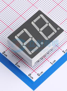 0.56红色2位/共阴LED数码管XL-DA5261SRBC DIP25x19mm可开票