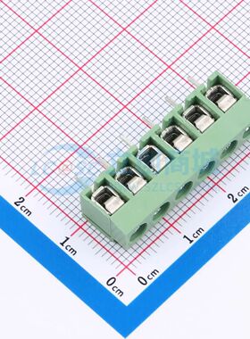 BX-DG26V-5.0-6P4螺钉式接线端子5mm 1x6P直插绿色