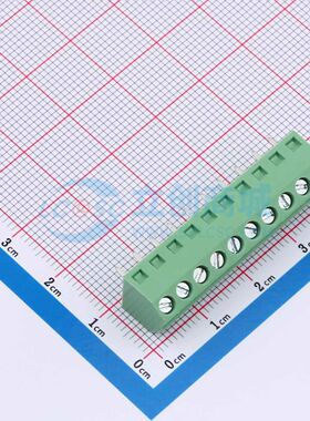 DB127S-3.81-10P-GN-S螺钉式接线端子3.81mm 1x10P直插绿色