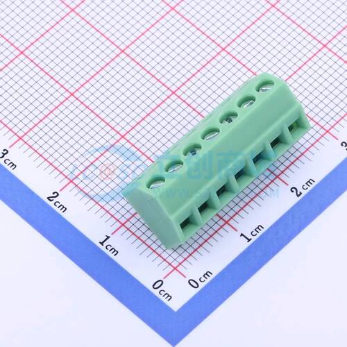 KF127S-3.5-7P螺钉式接线端子3.5mm 1x7P直插绿色