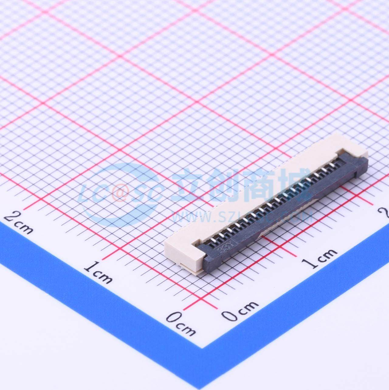 全新AFA01-S16FCC-00 SMD,P=1mm,卧贴 FFC/FPC连接器可开票