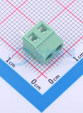 TY381-3.81-02P-14-00AH螺钉式接线端子3.81mm 1x2P直插绿色