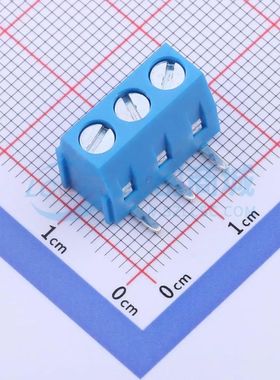 DB127R-5.0-3P-BU-S螺钉式接线端子5mm 1x3P弯插蓝色