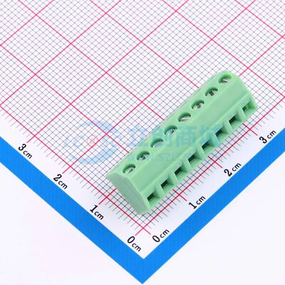 KF127S-3.81-8P螺钉式接线端子3.81mm 1x8P直插绿色