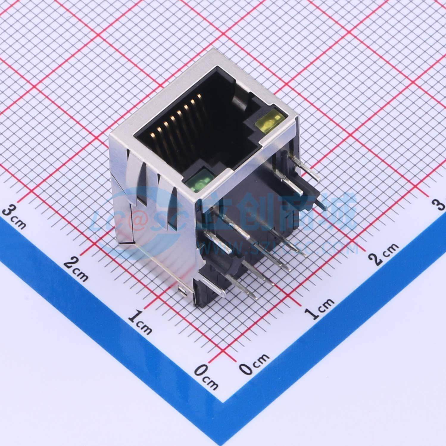 全新X01AB002DA2AD 插件 以太网连接器(RJ45 RJ11)原装正品可开票