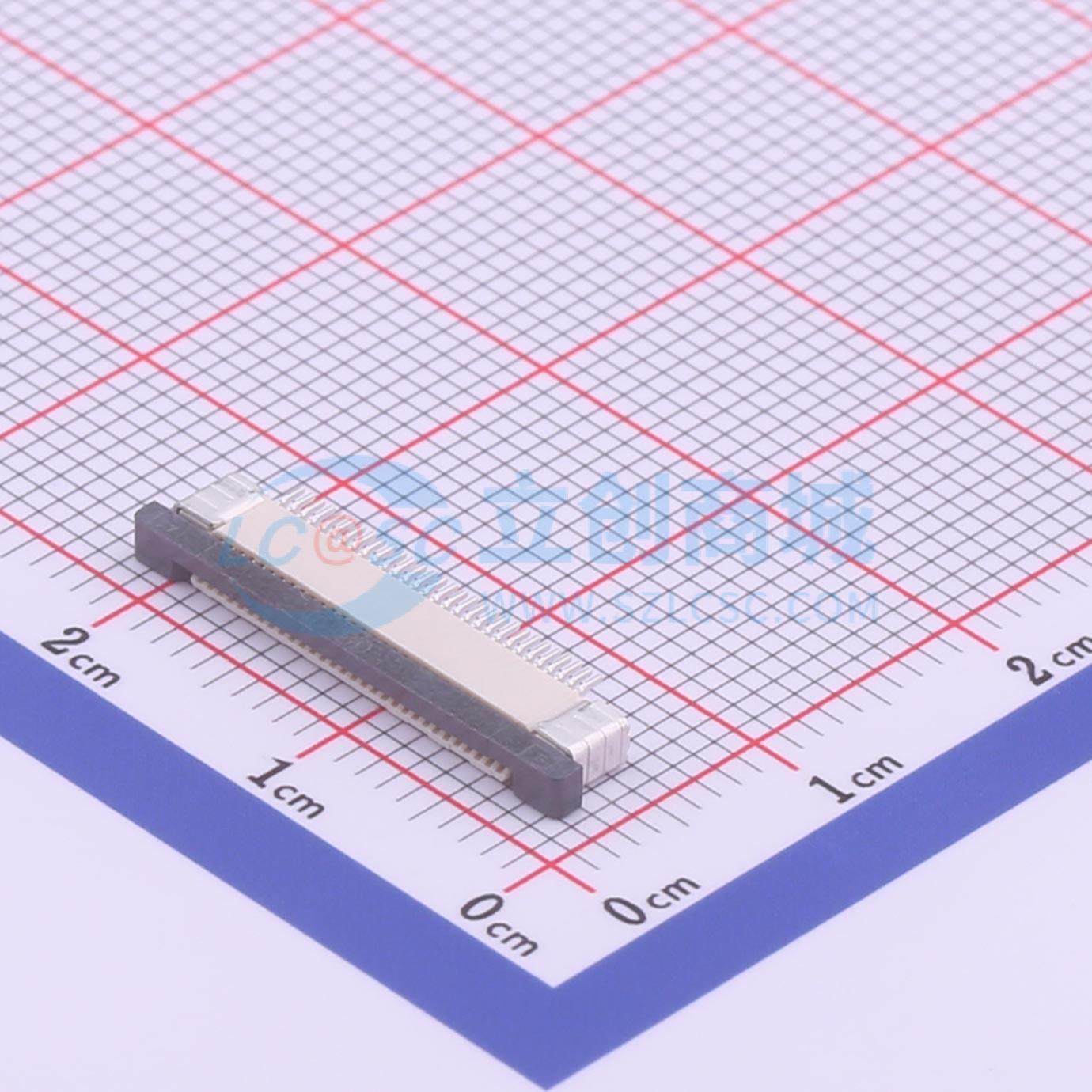 全新AFC07-S30ECC-00 SMD,P=0.5mm,卧贴 FFC/FPC连接器可开票
