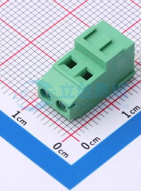 MX128H-3.81-02P-GN01-Cu-Y-A螺钉式接线端子3.81mm 1x2P直插绿色
