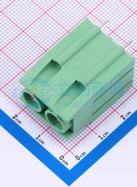 DB136-10.16-2P-GN-P螺钉式接线端子10.16mm 1x2P直插绿色