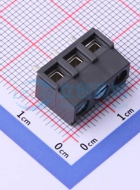 141-A-111/03螺钉式接线端子5.08mm 1x3P弯插灰色