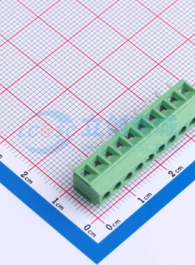 DB125-3.5-10P-GN-S螺钉式接线端子3.5mm 1x10P直插绿色