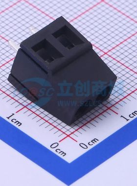 DB128V-5.0-2P-BK-S螺钉式接线端子5mm 1x2P直插黑色