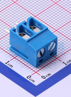 XY300V-A-5.0-2P螺钉式接线端子5mm 1x2P直插蓝色