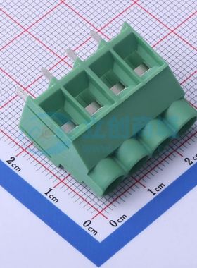 DB910-6.35-4P-GN-P螺钉式接线端子6.35mm 1x4P直插绿色