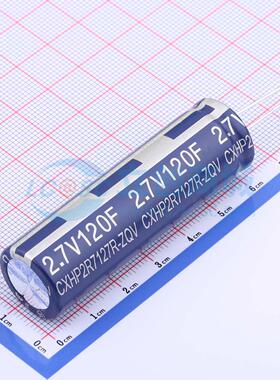 全新CXHP2R7127R-ZQV 2.7V120F 插件,P=7.5mm 超级电容器可开票配