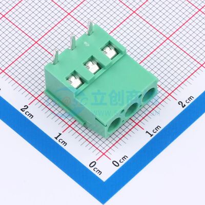 MX129R-5.08-03P-GN01-Cu-Y-A螺钉式接线端子5.08mm 1x3P弯插绿色