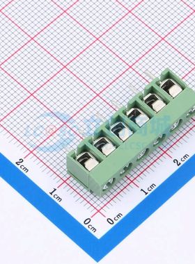 DGL500-6P26V-MG461螺钉式接线端子5mm 1x6P直插绿色