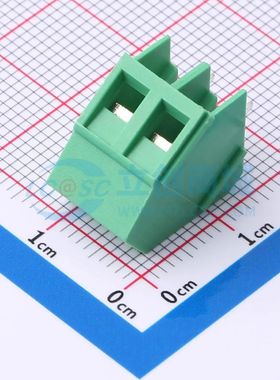 MX103-5.0-02P-GN01-Cu-Y-A螺钉式接线端子5mm 1x2P直插绿色