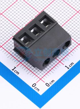 DB128L-5.08-3P-BK-S螺钉式接线端子5.08mm 1x3P直插黑色