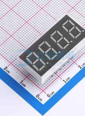 0.36数码管红色4位/共阳LED数码管XL-DB3461SRBC DIP30x14mm可开