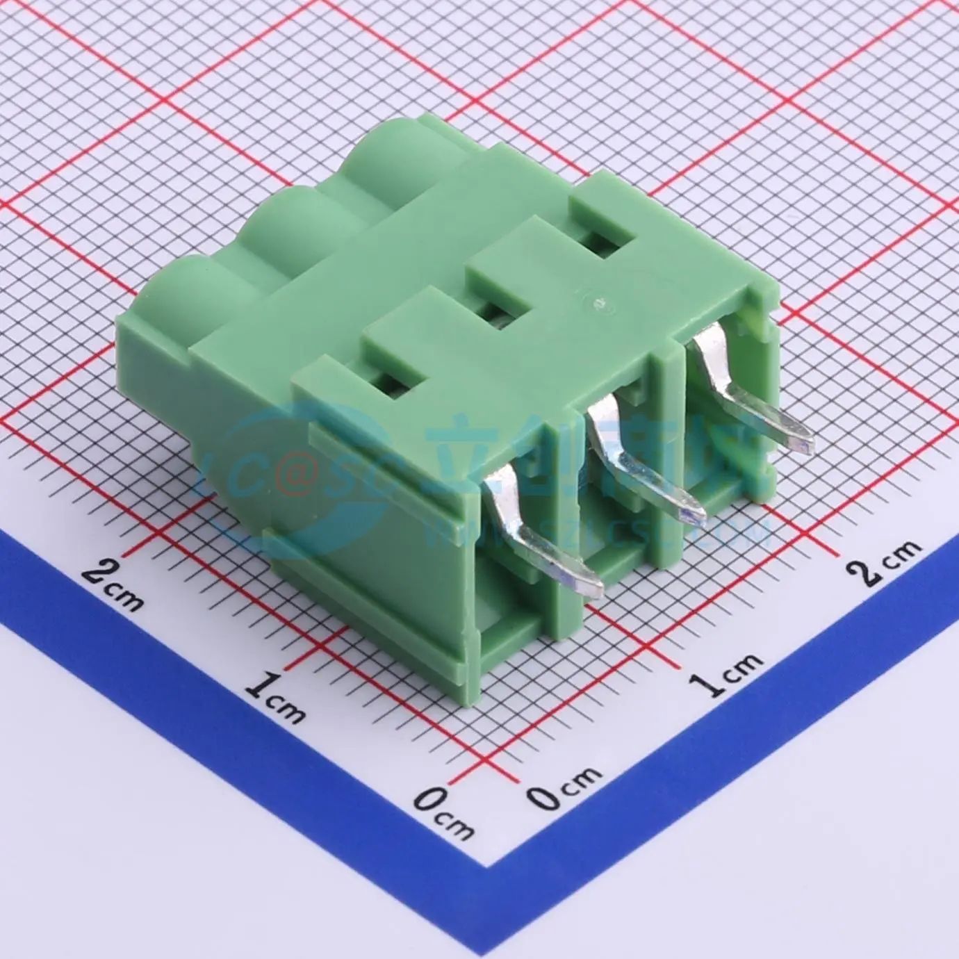 XY636-6.35-3P螺钉式接线端子6.35mm 1x3P直插绿色