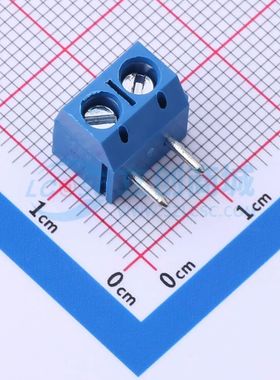 MX301R-5.0-02P-BU01-Cu-Y-A螺钉式接线端子5mm 1x2P弯插蓝色
