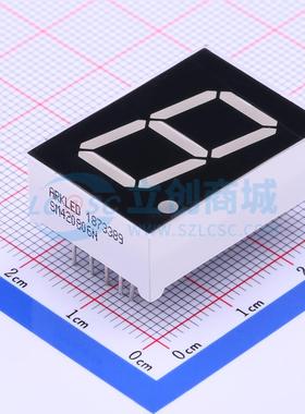 1位0.8英寸红色数码管 共阴极LED数码管SM420806N/8可开票