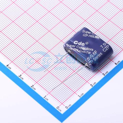 全新CZP-7R5L604R-TW 7.5V0.6F 插件,P=13.5mm 超级电容器可开票