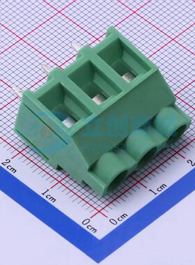 DB910-7.62-3P-GN-P螺钉式接线端子7.62mm 1x3P直插绿色