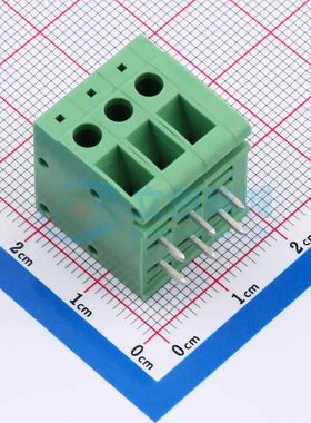 DB105R-5.0-3P-GN-S螺钉式接线端子5mm 1x3P弯插绿色