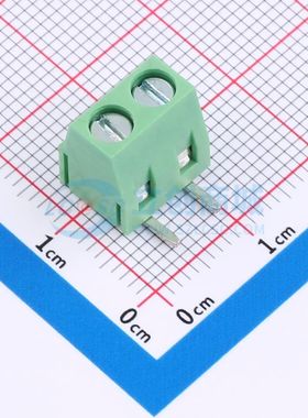 DB127R-5.08-2P-GN-S螺钉式接线端子5.08mm 1x2P弯插绿色