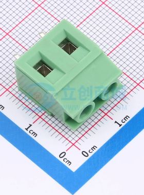XY129V-B-7.5-2P螺钉式接线端子7.5mm 1x2P直插绿色