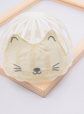 婴儿帽子0-6-12个月1岁男女宝宝夏季薄纯棉空顶凉帽护卤门气门帽