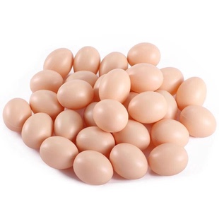 实心仿真假鸡蛋引窝蛋道具儿童玩具整蛊塑料周岁鸡窝鸭蛋过家家