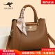 袋鼠品牌女包高级感手提包新款 2026轻奢气质真皮斜挎包中年妈妈包