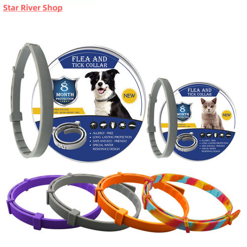 Pet Flea and Tick Collar for Dogs Cats Up To 8 Month Flea Ti