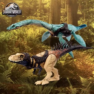 美泰侏罗纪世界大型追踪恐龙虐龙薄片龙过家家男童模型玩具HLP23