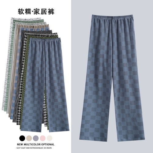 男士纯棉长裤睡裤春季宽松加大码