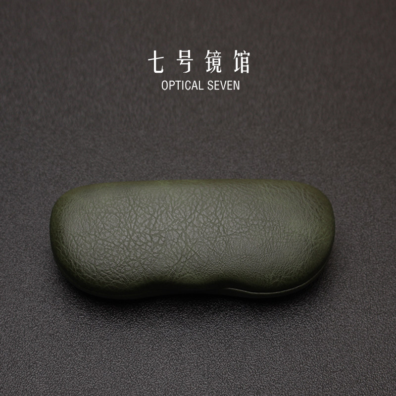 高档定制高品质复古疯马皮超耐压眼镜盒