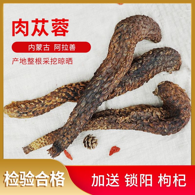 肉苁蓉整根500g内蒙古阿拉善油苁蓉可切片新疆锁阳特级泡酒料大芸