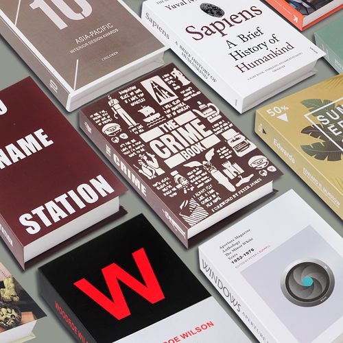 样板房间仿真书软装饰品书柜摆件陈设拍摄影创意假书展厅道具组合