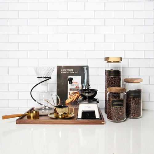 咖啡托盘组合展厅台面摆件