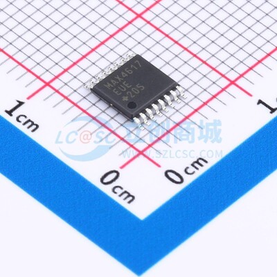 模拟开关/多路复用器 MAX4617EUE+T TSSOP-16 MAXIM(美信) 元器件