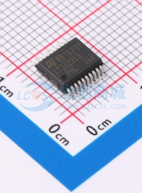 RS232芯片 ST3222EBPR SSOP-20 ST(意法半导体) 电子元件原装正品