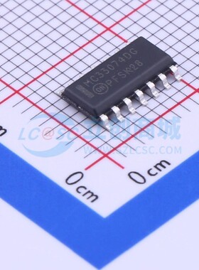 FET输入运放 MC33074DR2G SOIC-14 onsemi(安森美) 电子元件配单