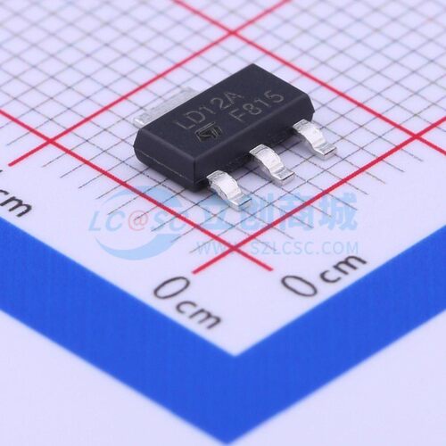 线性稳压器(LDO) LD1117AS12TR SOT-223 ST(意法半导体) 原装正品