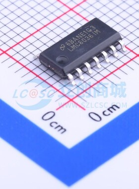 精密运放 LMC6036IMX/NOP SOP-14 TI/德州 电子元件配单 原装正品