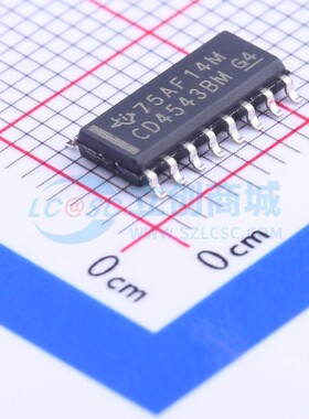 LCD驱动 CD4543BM96 SOIC-16 TI/德州 电子元器件配单原装正品